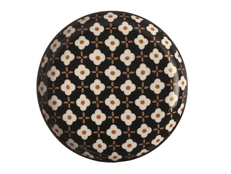 Christopher Vine - 18.5cm White Flower Marigold Side Plate - Set of 4