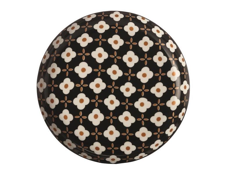 Christopher Vine - 23cm White Flower Marigold Tapas Plate - Set of 4