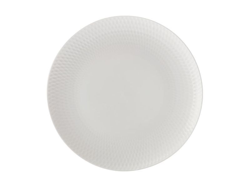 Maxwell &amp; Williams - 23cm White Basics Diamonds Entree Plate - Set of 6