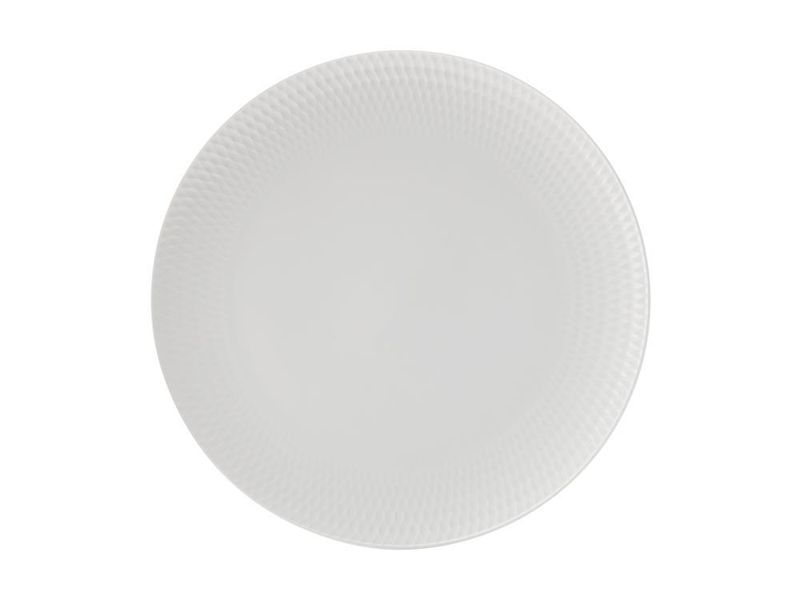 Maxwell &amp; Williams - 27cm White Basics Diamonds Dinner Plate - Set of 6