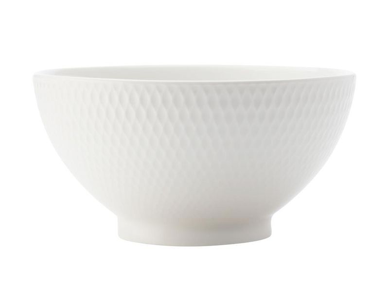 Maxwell &amp; Williams - 12cm White Basics Diamonds Rice Bowl - Set of 6