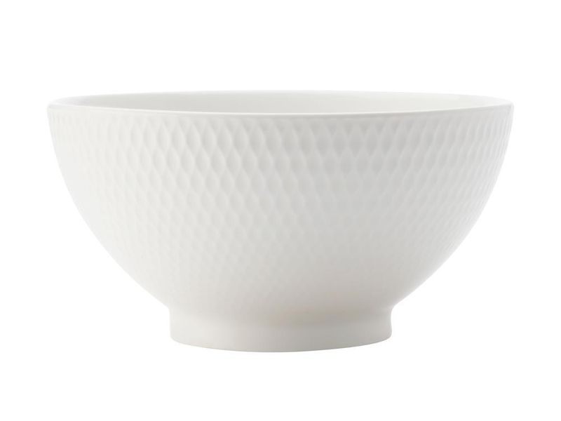 Maxwell &amp; Williams - 15cm White Basics Diamonds Rice Bowl - Set of 6