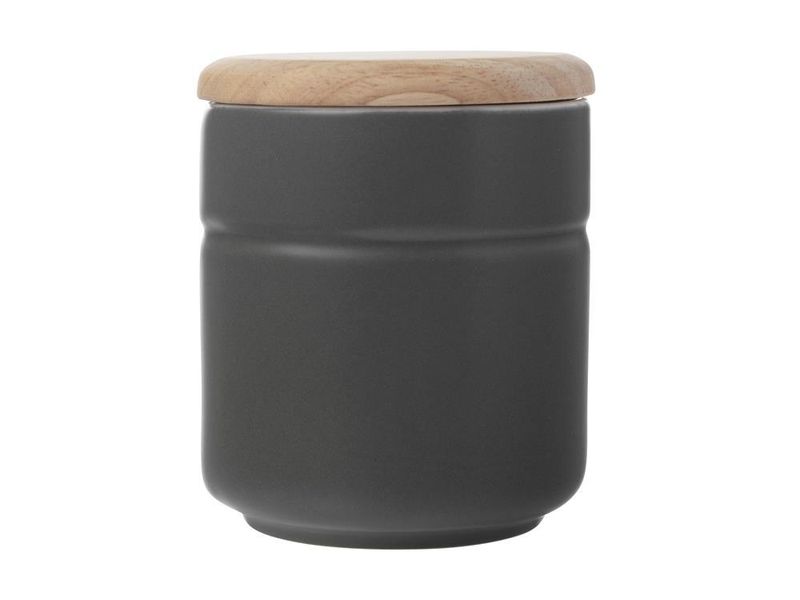 Maxwell &amp; Williams - 600ml Charcoal Tint Canister - Set of 6