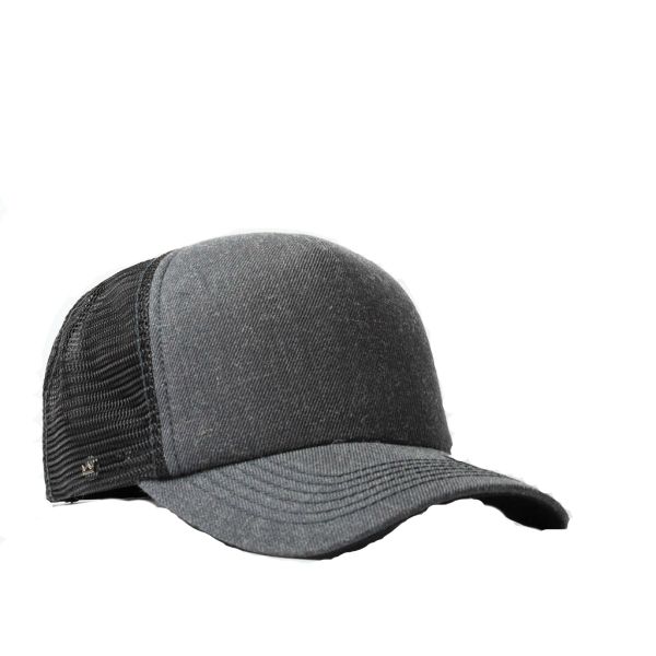 Rebound Uflex Curved Peak Trucker Cap - White &amp; Black