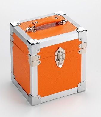 Steepletone: 50 Record Storage Carry Case - Orange (Parallel Import)