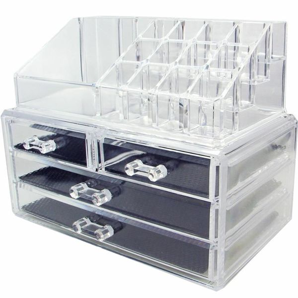 Fervour 4-Drawer Cosmetic &amp; Make-Up Box Organizer