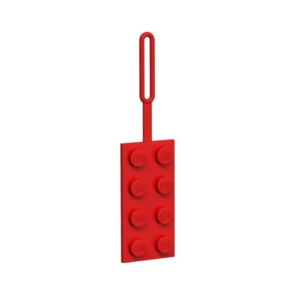 LEGO 2x4 Red Luggage Tag