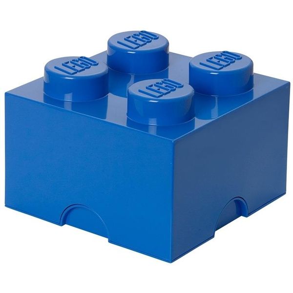 LEGO Storage Brick 4 Knob - Blue