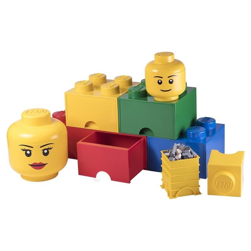 Lego storage head girl hot sale