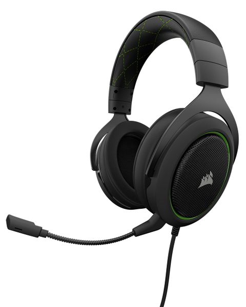 Corsair HS50 Highlight Stereo Headset - Black &amp; Green