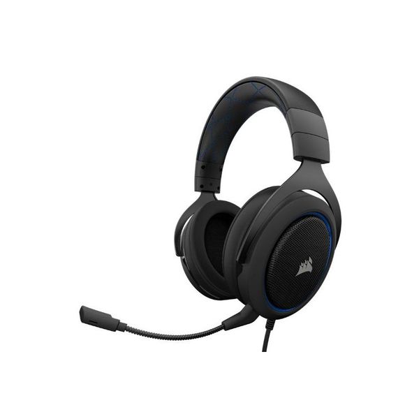 Corsair HS50 Highlight Stereo Headset - Black &amp; Blue