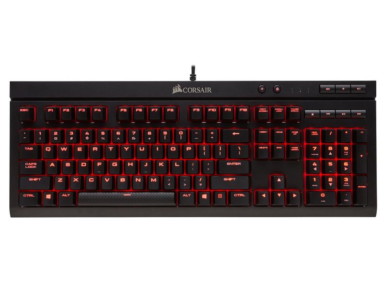 Corsair K68 Red Backlit Gaming keyboard - Cherry MX Red