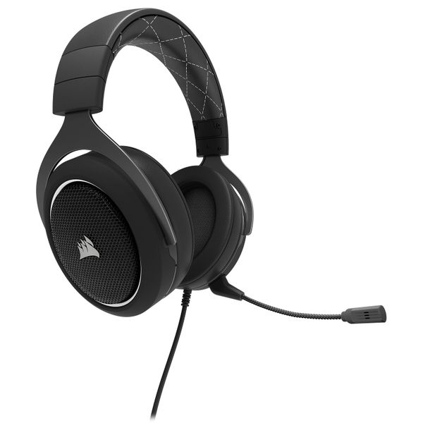 Corsair HS60 7.1 Surroundsound Headset - Black+ White Highlight