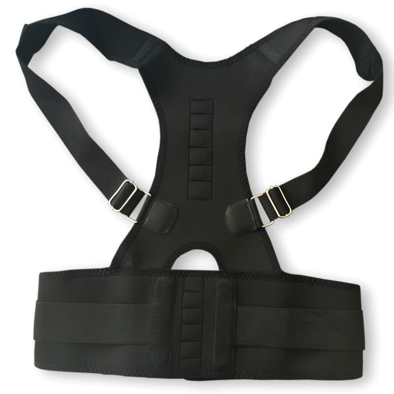 RealDoctors Unisex Back Brace Posture Corrector - Black (Size: S) | Buy ...