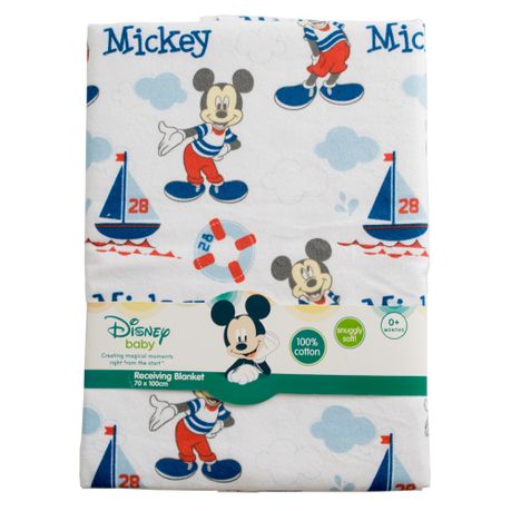 Mickey Mouse Receiving Blanket Blue Buy Online In South Africa Takealot Com