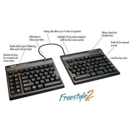 Kinesis Freestyle2 Keyboard for PC