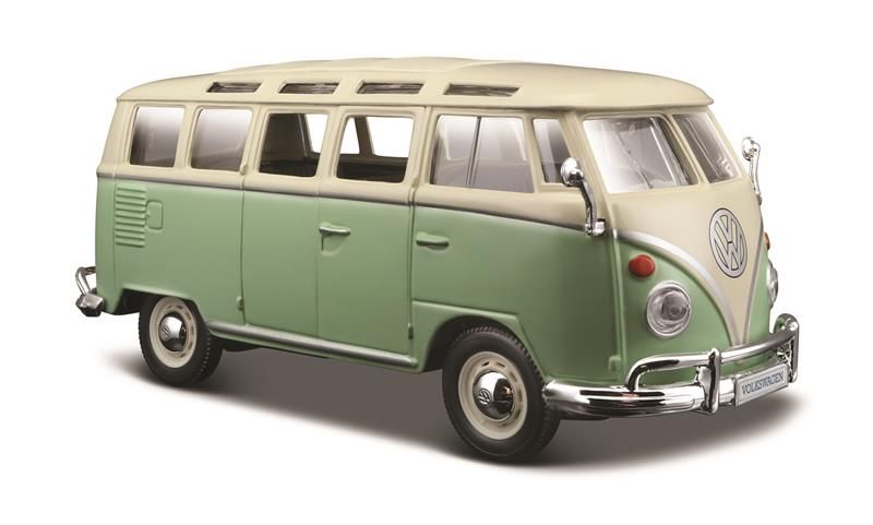 Maisto - 1/25 Volkswagen Samba Van - Green