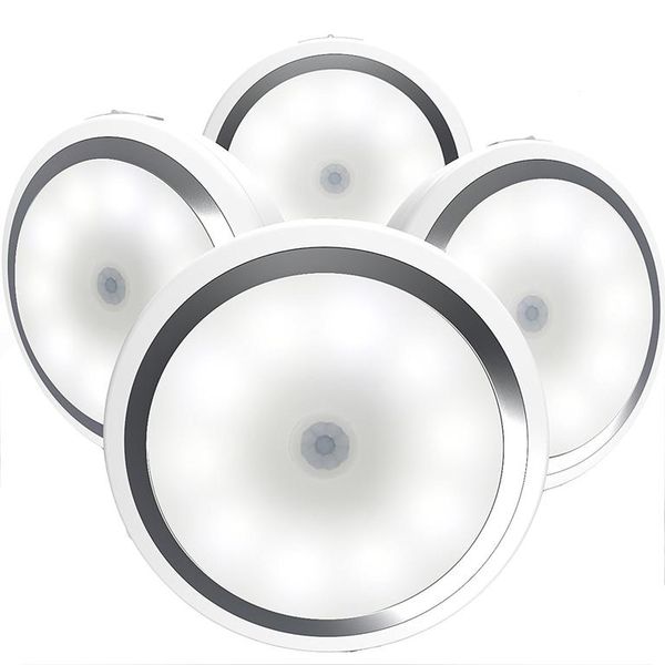 Lumina Set of 4 Motion Sensor Battery Powered LED Night Lights