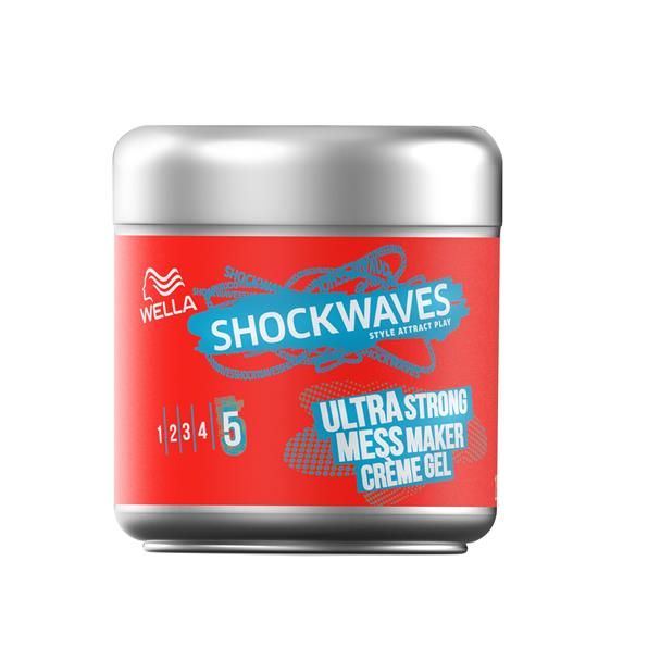 Wella Shockwaves Ultra Strong Mess Maker Creme Gel