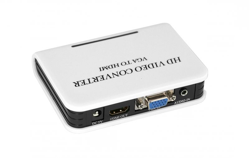 GS VGA to HDMI Converter with Audio - White