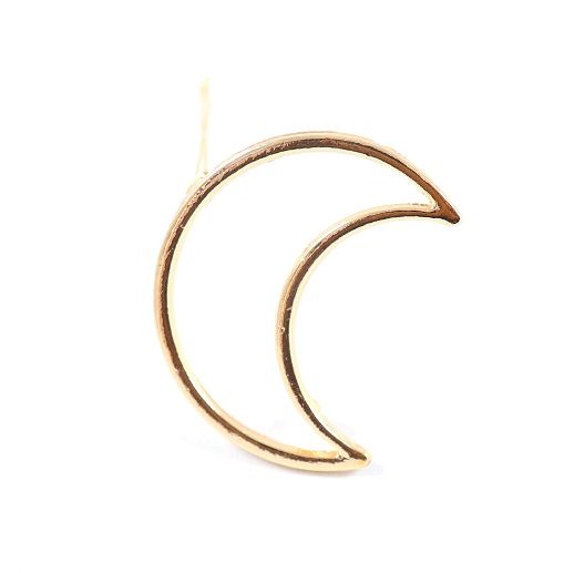 Lakota Inspirations Crescent Moon Hair Clip - Silver