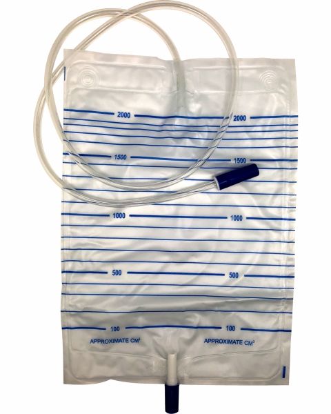 Push Valve Urine Bag (2 Litre)