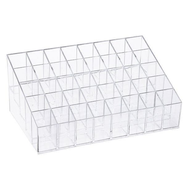 Cosmetic 24 Lattices Lipstick Makeup Organizer Display Holder