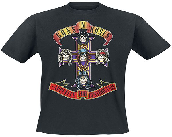RockTs Men's Guns N' Roses Appetite for Destruction T-Shirt | Shop ...