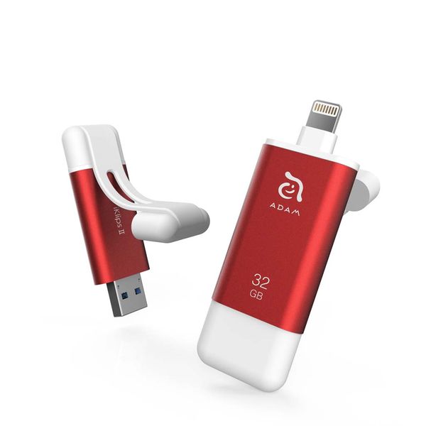Adam Elements iKlip II Flash Drive 32GB - Red