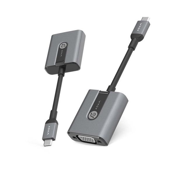 Adam Elements CASA V01 USB-C to VGA Adapter - Grey
