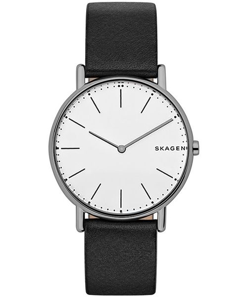 Skagen Mens Signatur Leather Watch SKW6419 - Black