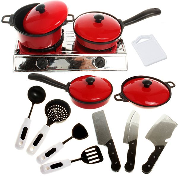Mini Cooker Toy Set for Kids - 13 Piece