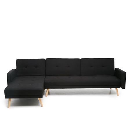 George Mason Severn 3 Seater Sleeper Couch Black Buy