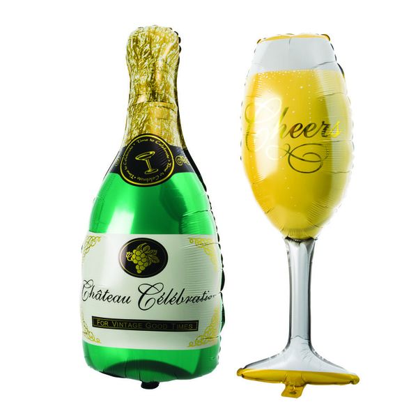 Champagne Set Foil Balloons - 90cm