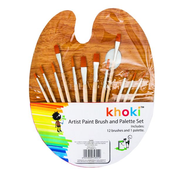 Paint Brushes &amp; Palette Artist Set