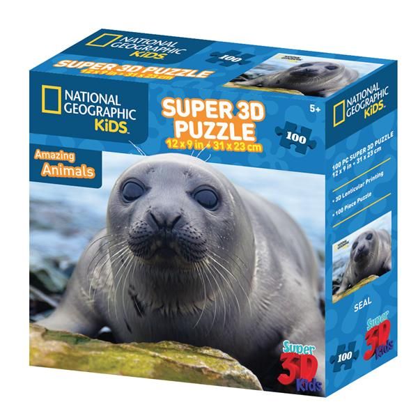 National Geographic Seal 3D Puzzle - 100 Piece