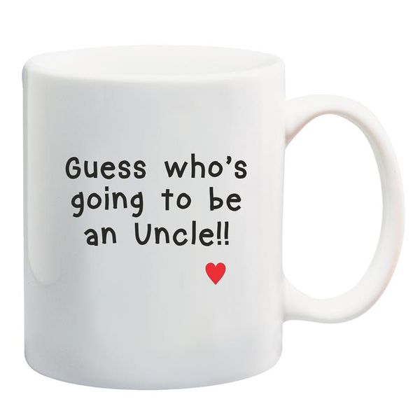 Qtees Africa Guess Who's Going to be an Uncle Mug