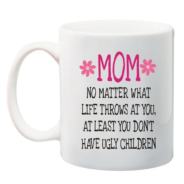 Qtees Africa Mom, No Matter What Life Throws at You Mug