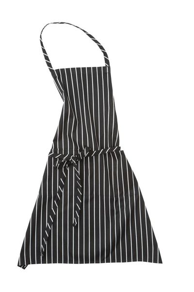 Chef Works Chalk Stripe Bib Apron - Black &amp; White