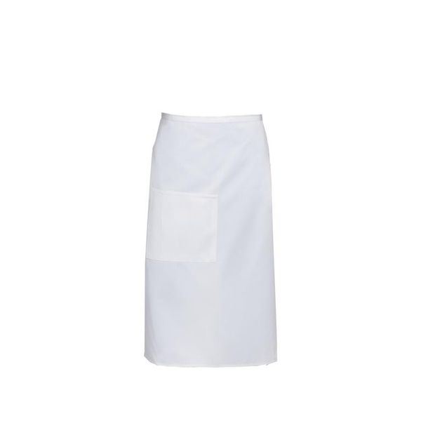 Chef Works 3/4 Bistro Apron - White
