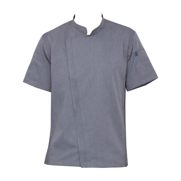 Chef Works - Springfield Zipper Chef Coat - Indigo Blue
