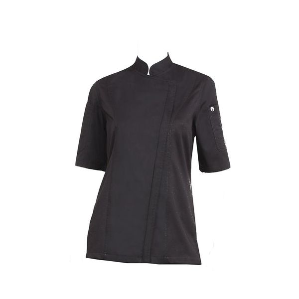 Chef Works Springfield Women's Slim Cut Chef Coat - Black