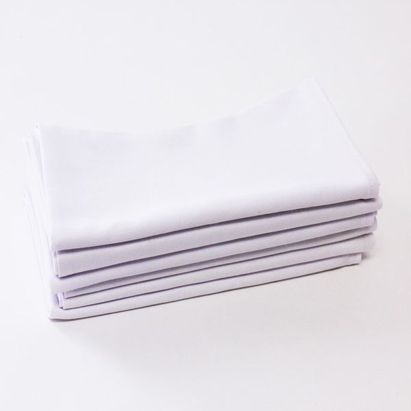 DSA - 100% Cotton Napkins - White - Set Of 6