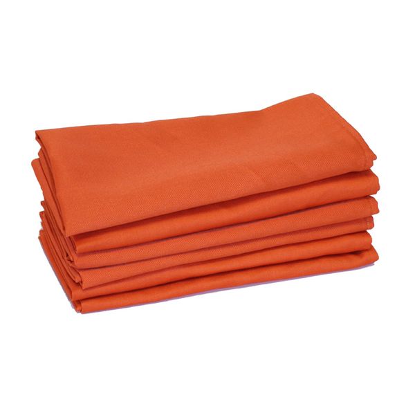 DSA - 100% Cotton Napkins - Orange - Set Of 6