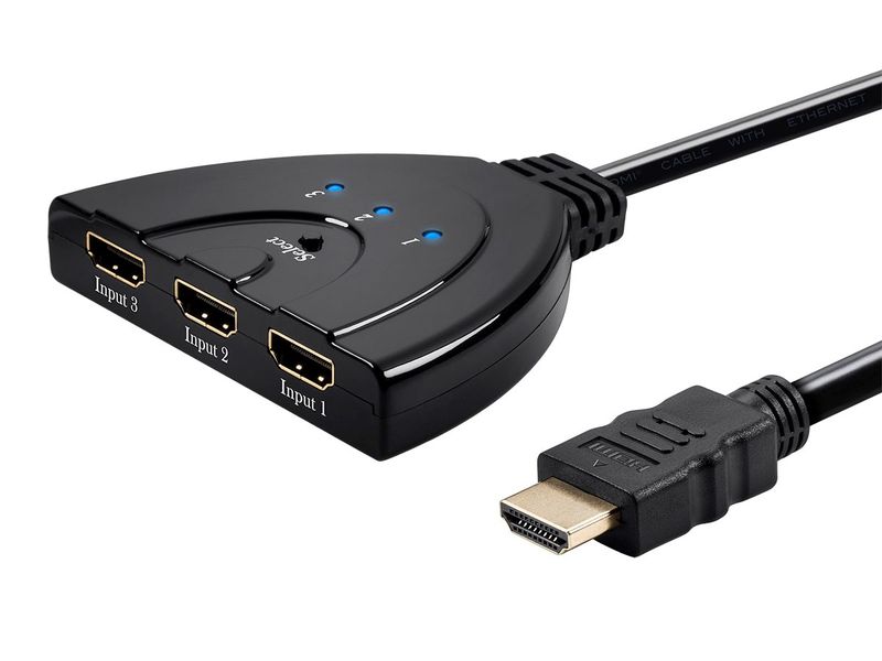 Monoprice 3x1 HDMI Switch - 4K at 30hz