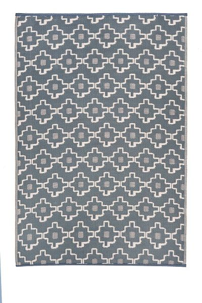 Fab Habitat Outdoor / Indoor Rug Copenhagen Multi Gray