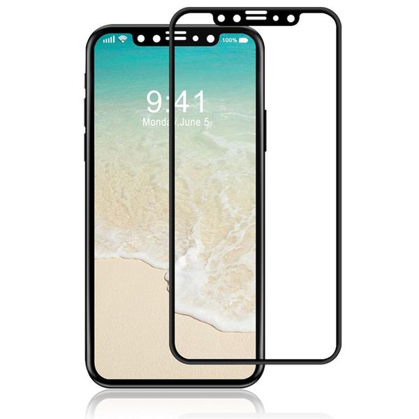 Tempered Glass Screen Protector for Iphone X - Black