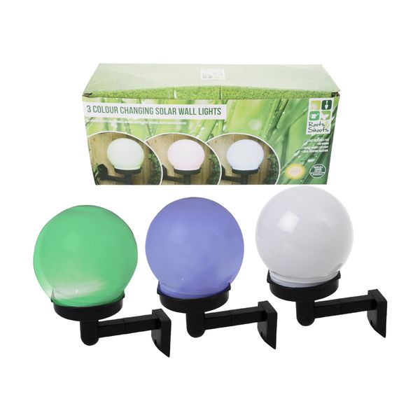 Solar Garden Bowl Light -3 Pack