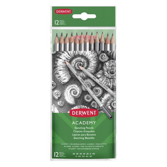 Derwent: Academy 12 Sketch Pencils - DAS412