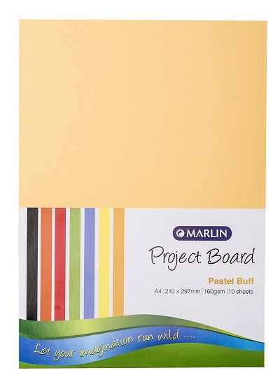 Marlin: Project Boards A4 10's - Pastel Buff